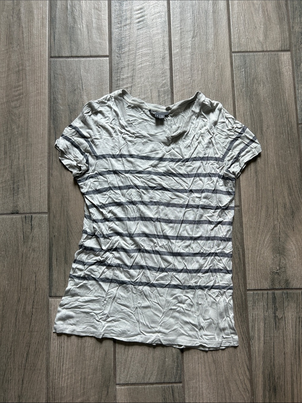 Vince Striped Short-Sleeve Tee